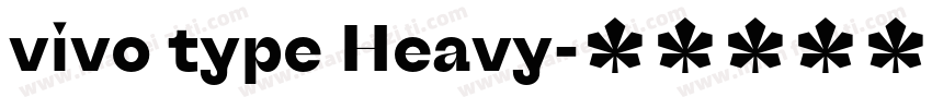vivo type Heavy字体转换